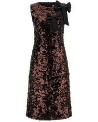 Ganni - Demitasse Polyester Velvet Sequins Midi Dress - Lyst