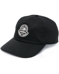 Moncler - Cotton Gabardine Baseball Cap - Lyst