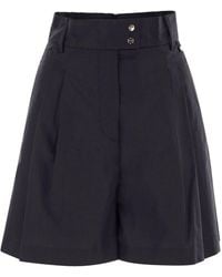 Herno - Stretch Cotton Bermuda Shorts - Lyst