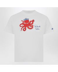 Mc2 Saint Barth - Eddy T-Shirt With Octopus Print - Lyst