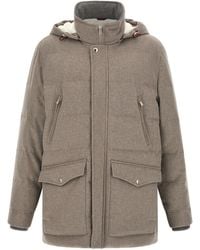 Brunello Cucinelli - Membrane Wool Flannel Parka - Lyst
