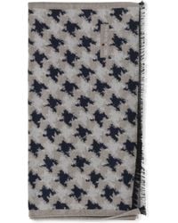 Kiton - Silk Scarf With Fringes - Lyst