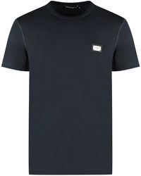 Dolce & Gabbana - Dolce & Gabbana Cotton Crew-Neck T-Shirt - Lyst