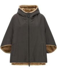 Lou Andrea - Reversible Cape With Hood - Lyst