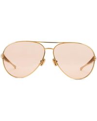 Bottega Veneta - Sunglasses Aviator Sardines - Lyst