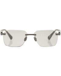 Brunello Cucinelli - Rectangular Titanium Sunglasses - Lyst