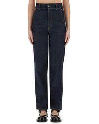 Moschino - "Laurel Crown Patch" Denim Pants - Lyst