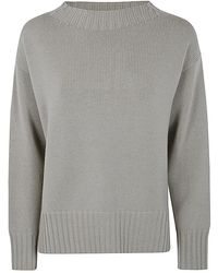Drumohr - Long Sleeves Crew Neck Oversized Sweater - Lyst