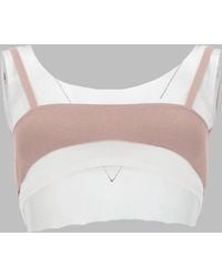 DIESEL - Bra Top With Overlap Viscose Tops - Lyst