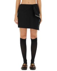 Moschino - Wool Wrap Skirt - Lyst