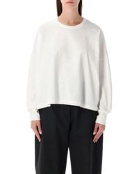 Studio Nicholson - Loop Cotton Jersey Long Sleeve T-Shirt - Lyst