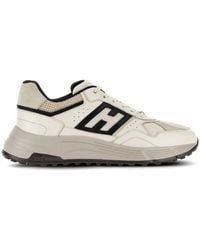 Hogan - Hyperlight Calf Leather Sneakers With Logo - Lyst