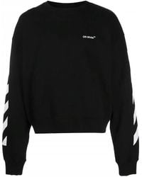 Off-White c/o Virgil Abloh - Cotton Crew-Neck Sweatshirt - Lyst