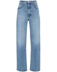 Mother - The Lasso 5-Pocket Straight-Leg Jeans - Lyst