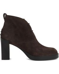 Tod's - Suede Ankle Boot - Lyst