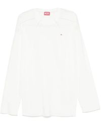 DIESEL - Panelled Long-Sleeve T-Shirt - Lyst