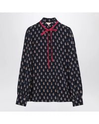 Valentino - Silk Shirt With Paisley Print - Lyst