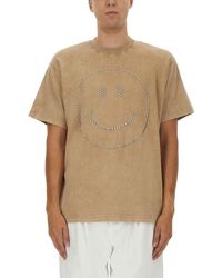 Moschino - Smiley Heavy Cotton T-Shirt - Lyst