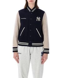 Sporty & Rich - Sporty & Rich Sporty & Rich Yankees Curve Wool Varsity Jacket - Lyst