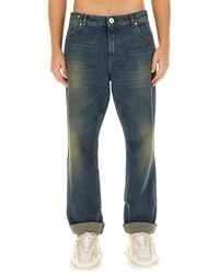 Balmain - Classic Straight-Leg Jeans - Lyst