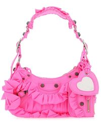 Balenciaga - Ruffled Satin Crossbody Handbag For , Color, Ss23 - Lyst