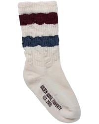 Golden Goose - Stripes Distressed Socks - Lyst
