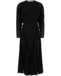 Alaïa - Alaia Fit And Flare Dress Opaque Jersey - Lyst