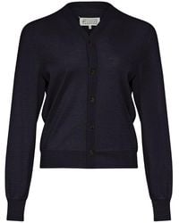Maison Margiela - Wool V-Necked Cardigan - Lyst