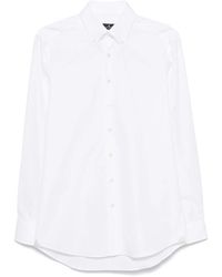 Etro - Two Fabrics Formal Shirt Button Dow - Lyst