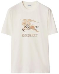 Burberry - Ekd Cotton T-Shirt - Lyst