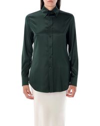 Ralph Lauren - Cameron Straight Fit Silk Shirt - Lyst