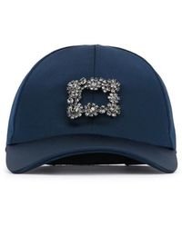 Roger Vivier - Flowers Embellished Baseball Hat - Lyst