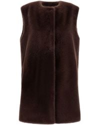 Herno - Faux Fur Vest - Lyst
