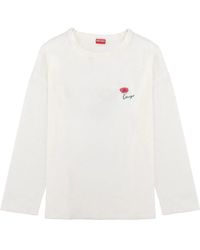 KENZO - Long-Sleeve T-Shirt Tulip Cotton T-Shirts - Lyst