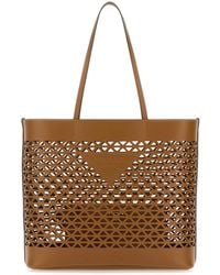 Prada - Caramel Leather Shopping Bag - Lyst