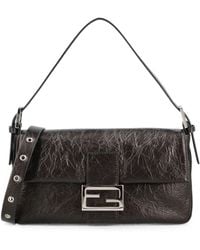 Fendi - Baguette Leather Shoulder Bag - Lyst