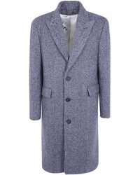 Golden Goose - "Golden M's" Single Breasted Coat Chevron Wool - Lyst