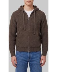 DUNST - Hooded Knit Cardigan - Lyst
