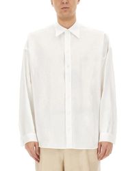 Dolce & Gabbana - Long-Sleeved Linen Shirt - Lyst