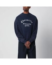 Willy Chavarria - Vintageeffect Sweatshirt With Logo Print - Lyst