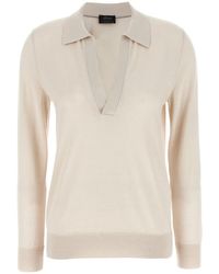 Brioni - Cashmere And Silk Polo Shirt - Lyst