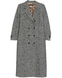Dolce & Gabbana - Dolce & Gabbana Wool Double-Breasted Coat - Lyst