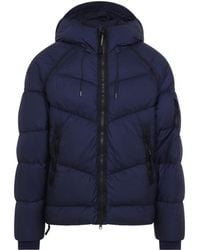 C.P. Company - C.P.Company Peacoat Medium Down Shield Jaclet - Lyst