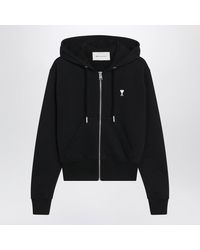 Ami Paris - Ami De Coeur Zip-Up Sweatshirt - Lyst