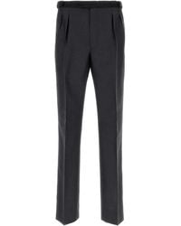 Prada - Charcoal Mohair Blend Pant - Lyst