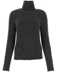 Isabel Marant - Anthracite Nylon Blend Malo Sweater - Lyst