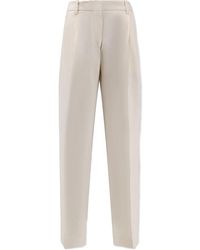 TOTEME - Tapered Flat Front Pants - Lyst
