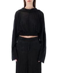 Rick Owens - Cropped Hooded Tunic - Lyst