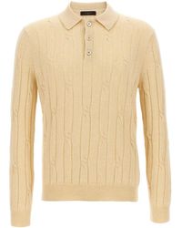 Zanone - Braided Wool Polo Shirt - Lyst