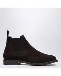 BERWICK  1707 - Suede Chelsea Boots - Lyst